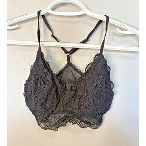 aerie XS lot of 3 black lace bras bralettes